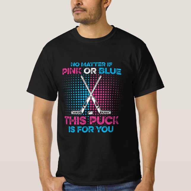 Geschlecht offenbart Eishockey-Zitat für eine Eish T-Shirt (Vorderseite)