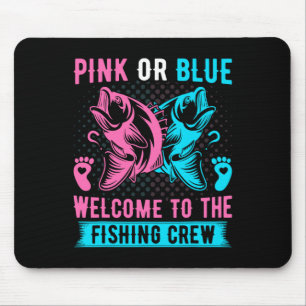 Geschlecht offenbart Fischen rosa oder blau willko Mousepad