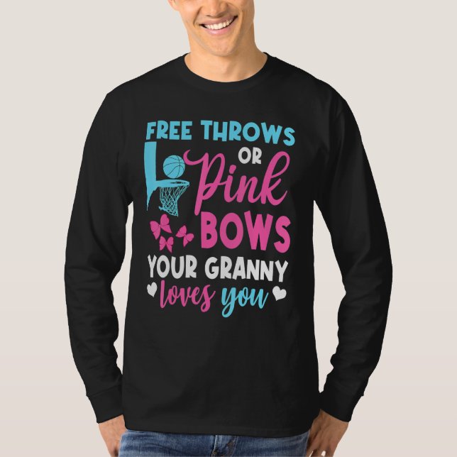 Geschlecht offenbart freie Pfeile oder rosa Bögen  T-Shirt (Vorderseite)