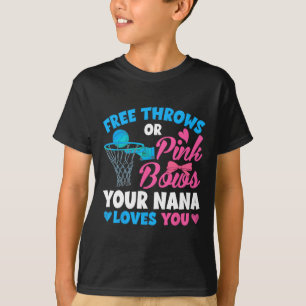 Geschlecht offenbart freie Pfeile oder rosa Bögen T-Shirt