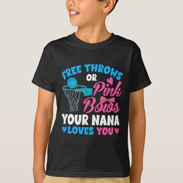 Geschlecht offenbart freie Pfeile oder rosa Bögen  T-Shirt (Vorderseite)