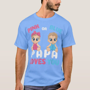 Geschlecht offenbart lustige Papa-Lieben Sie passe T-Shirt