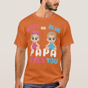 Geschlecht offenbart lustige Papa-Lieben Sie passe T-Shirt