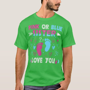 Geschlecht offenbart lustige Schwestern Lieben, di T-Shirt