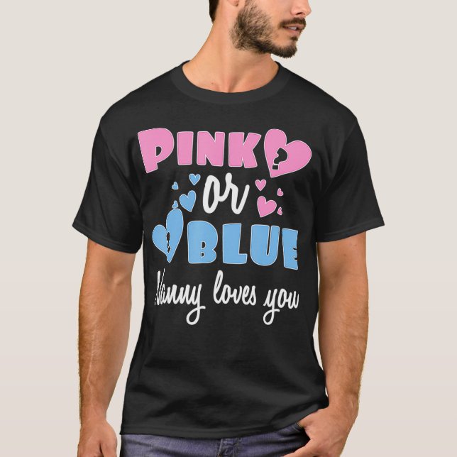 Geschlecht offenbart Oma pink oder blau Gruschige  T-Shirt (Vorderseite)