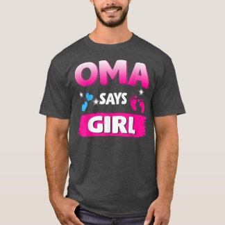 Geschlecht offenbart Oma sagt Mädchen Matching Fam T-Shirt