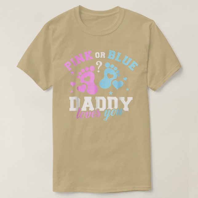 Geschlecht offenbart Papa-Outfit für Männer T-Shirt (Design vorne)