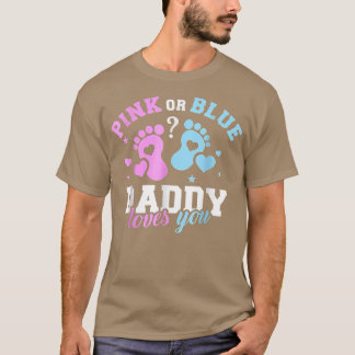 Geschlecht offenbart Papa-Outfit für Männer T-Shirt