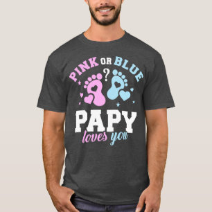 Geschlecht offenbart Papy T-Shirt