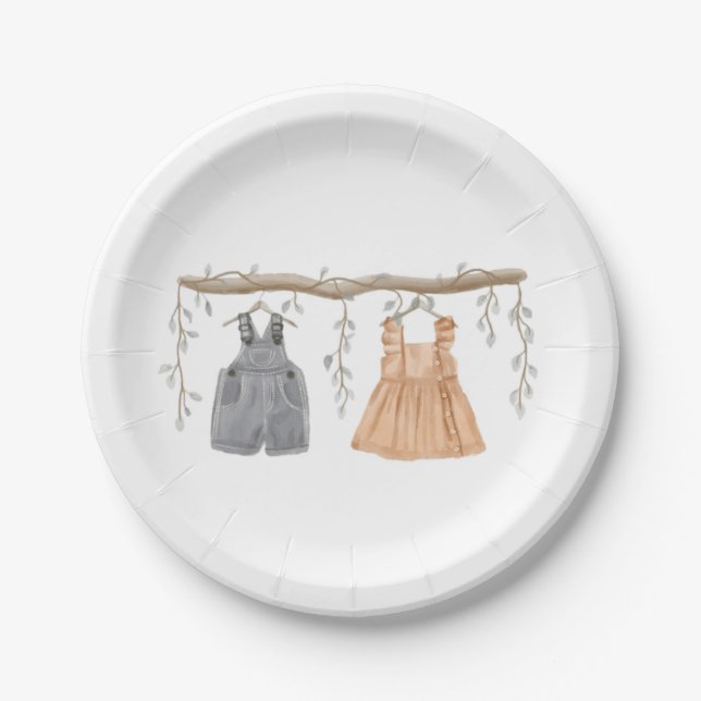 Geschlecht offenbart Party, Er oder sie, Party Pappteller (Vorderseite)