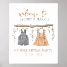 Geschlecht offenbart Party, Er oder sie, Willkomme