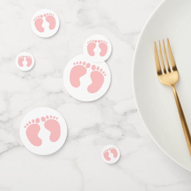 Geschlecht offenbart Pink Girl Party Custom Confet Konfetti (Gruppe)