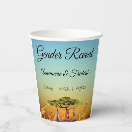 Geschlecht offenbart Sailboat Pappbecher