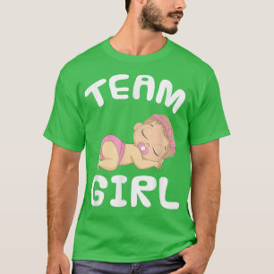 Geschlecht offenbart Team Girl for Baby Shower Par T-Shirt