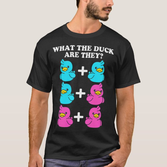 Geschlecht offenbart Zwillinge, was die Ente sind  T-Shirt (Vorderseite)