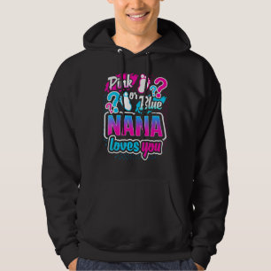 Geschlecht zeigen rosa oder blaue Nana Lieben, die Hoodie