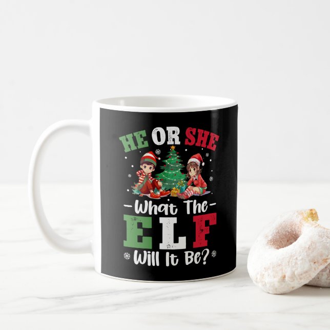 Geschlecht zeigen, was der Elf sein wird Kaffeetasse (Mit Donut)