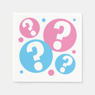 Geschlecht zeigt Babydusche Party pink und blau Serviette
