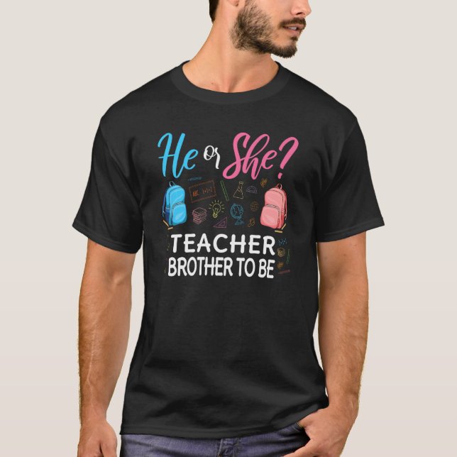 Geschlecht zeigt, dass er oder sie Bruder ist, Leh T-Shirt (Vorderseite)