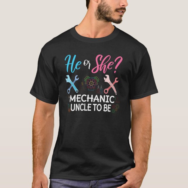 Geschlecht zeigt, dass er oder sie sich als Mechan T-Shirt (Vorderseite)