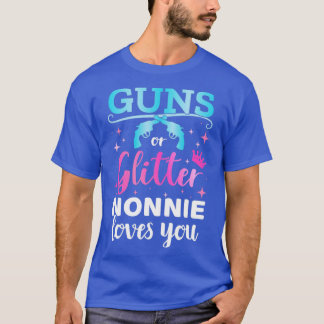Geschlecht zeigt Gewehre oder Glitzer-Nonnie-Match T-Shirt