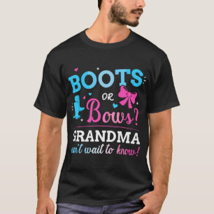 Geschlecht zeigt Stiefel oder Bögen an, die dem Ba T-Shirt