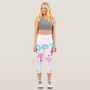 Geschlecht zeigt Stiefel oder Bögen auf, die dem B Capri Leggings