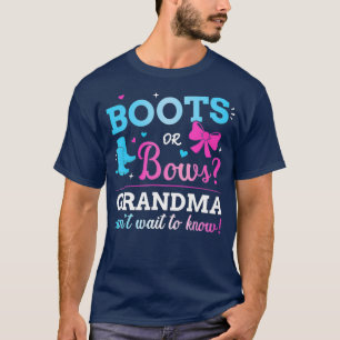 Geschlecht zeigt Stiefel oder Bögen auf, die Oma- T-Shirt