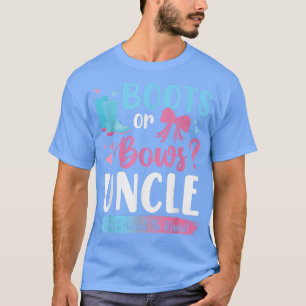 Geschlecht zeigt Stiefel oder Bögen auf Onkel-Matc T-Shirt
