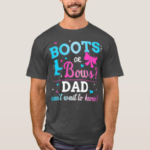 Geschlecht zeigt Stiefel oder Bögen Papa passend B T-Shirt