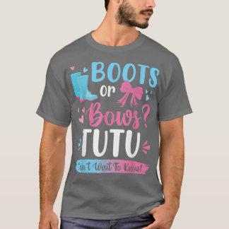 Geschlecht zeigt Stiefel oder Bögen Tutu-Matching T-Shirt