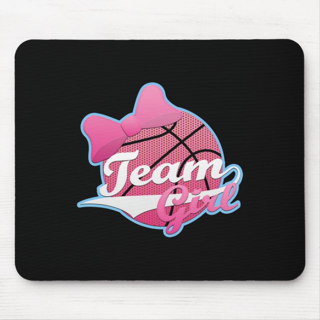 Geschlechterenthüllungsfeier Team Pink  Mousepad (Vorne)