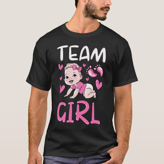 Geschlechteroffenbarung Team Girl Party Set Männer T-Shirt (Vorderseite)