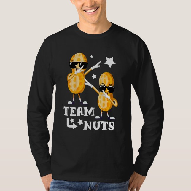 Geschlechteroffenbarung Team No Nuts Girl Matching T-Shirt (Vorderseite)
