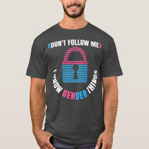 Geschlechteroffenbarungsdesign für einen Halter de T-Shirt