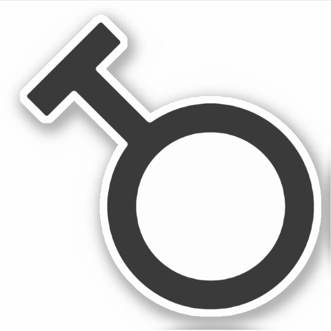 Geschlechtersymbol Aufkleber (Vorderseite)
