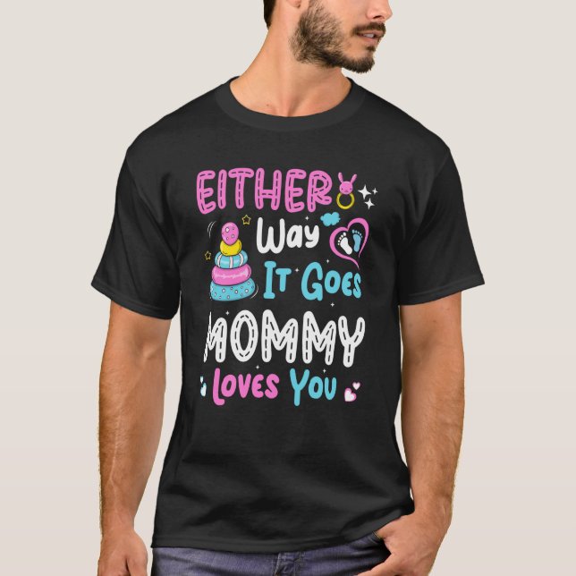 Geschlechterverkündung oder Geschlechterbekanntmac T-Shirt (Vorderseite)
