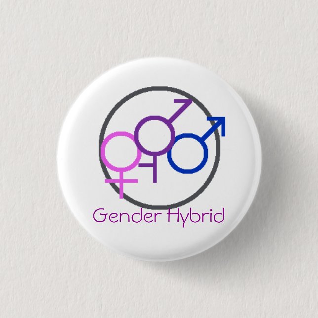 Geschlechts-Hybridknopf Button (Vorderseite)