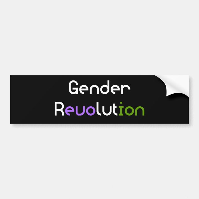 Geschlechts-Revolution LGBTQA Genderqueer Autoaufkleber (Vorne)