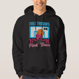 Geschlechtsenthüllung Freiwürfe oder rosa Schleife Hoodie