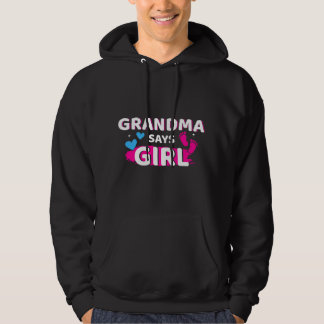 Geschlechtsenthüllung Oma sagt Mädchen passend zur Hoodie