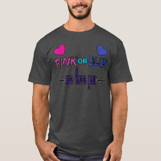 Geschlechtsenthüllung Rosa oder Blau, Junge oder M T-Shirt