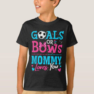 Geschlechtsenthüllungs-Ziele Oder Bögen Mami Liebt T-Shirt