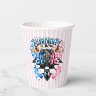 Geschlechtsenthüllungsstreifen Rosa & Blaue Burnou Pappbecher