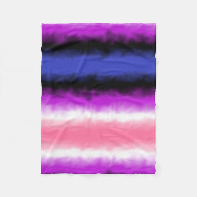 Geschlechtsflüssige Flagge Fleecedecke (Vorderseite)