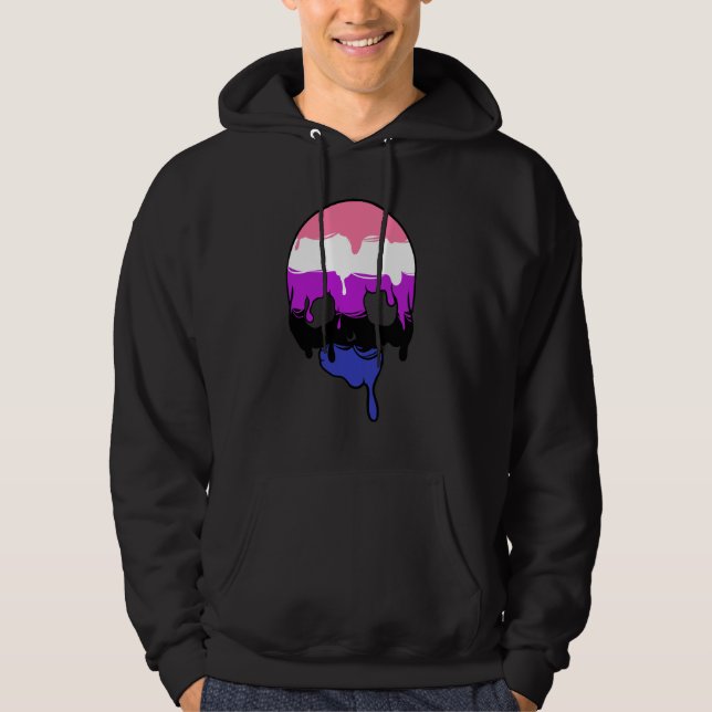 Geschlechtsflüssiges Drucktrockner Hoodie (Vorderseite)