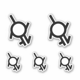 Geschlechtsflüssiges Intergender- und Neutrois-Ges Aufkleber