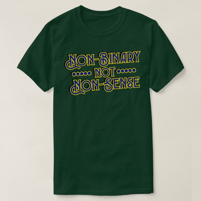 Geschlechtsidentität nicht binär, aber nicht sinnv T-Shirt (Design vorne)