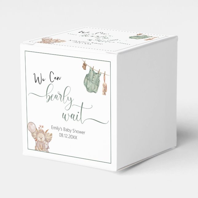 Geschlechtsneutral können wir Babydusche frühzeiti Geschenkschachtel (Vorderseite)
