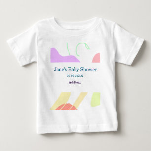 Geschlechtsneutrale abstrakte Formen Babydusche Baby T-shirt